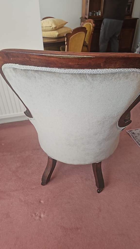 Vintage mahogany Gents armchair 