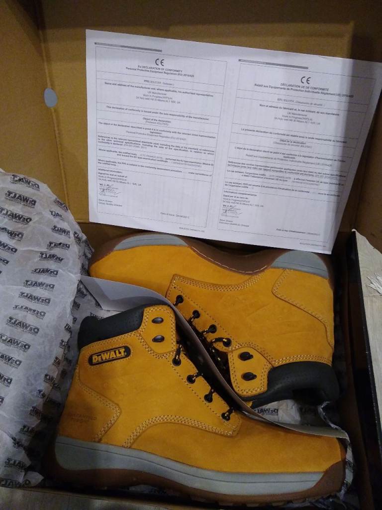 image for DeWalt Steel Toe Boots UK size 11.