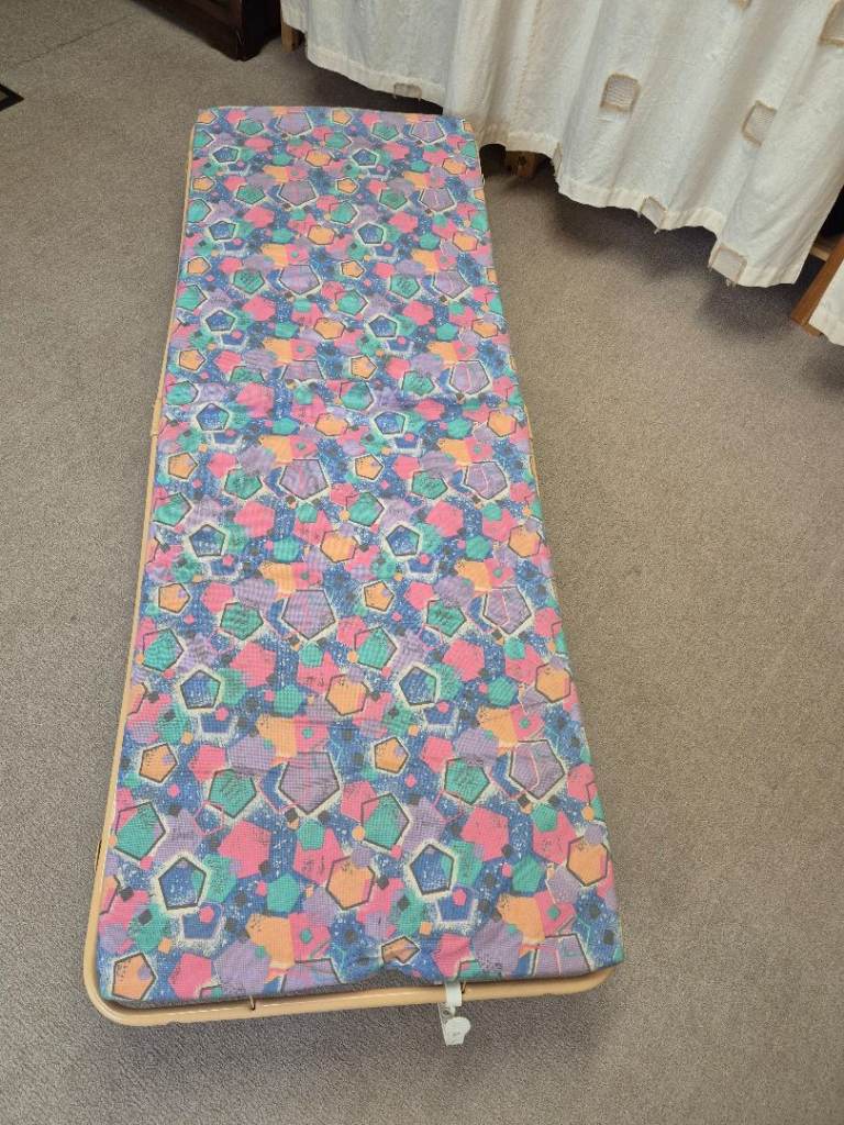JAY-BE Folding Bed with Mattress - Multicoloured Metal Frame