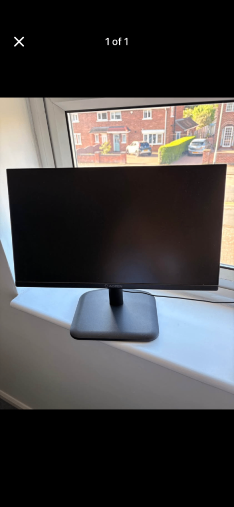 Black 21.5 Asus Monitor