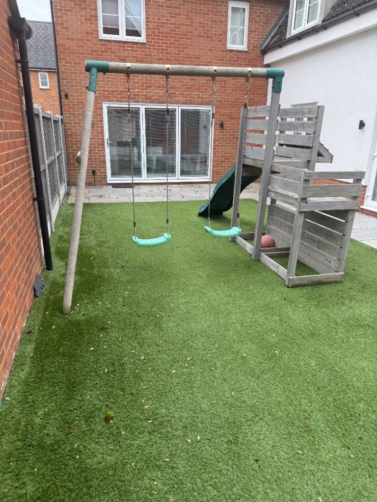 Kids climbing frame and slide 