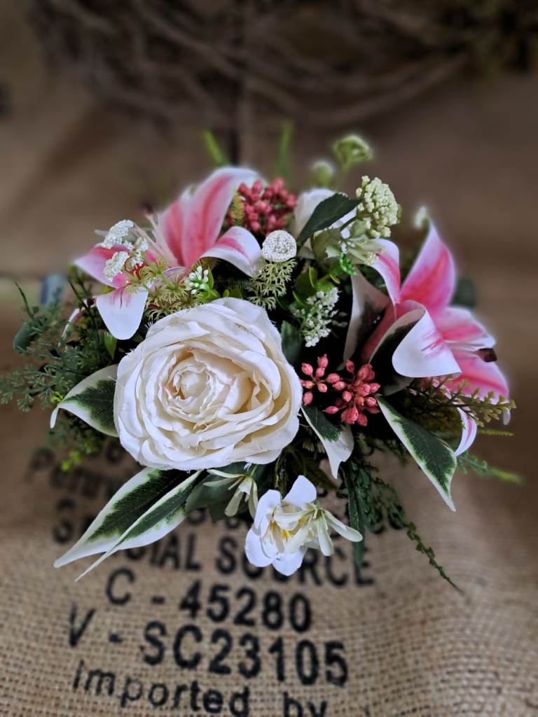 Graveside flower arrangement 