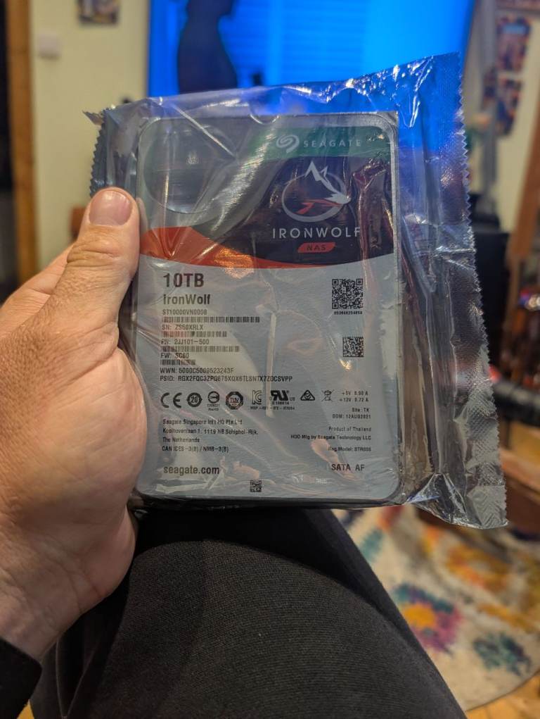Seagate IronWolf 10TB NAS Hard Drive – Brand New, Sealed