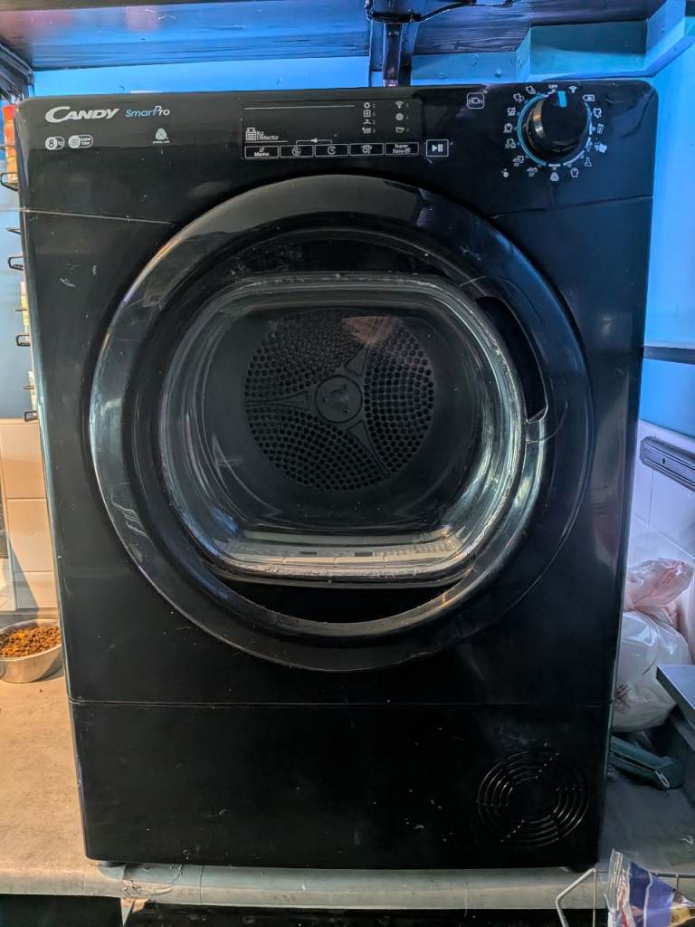 Candy Smart Pro 8kg Condenser Tumble Dryer in Black