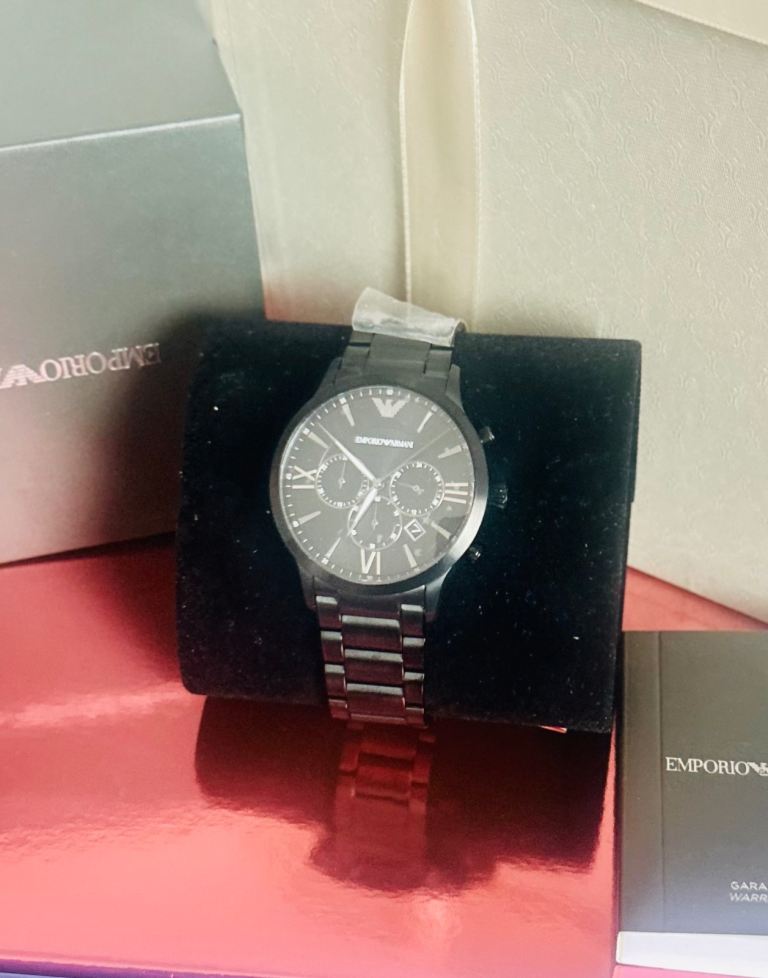 Emporio Armani Men’s AR11349 Black Stainless Steel Watch 