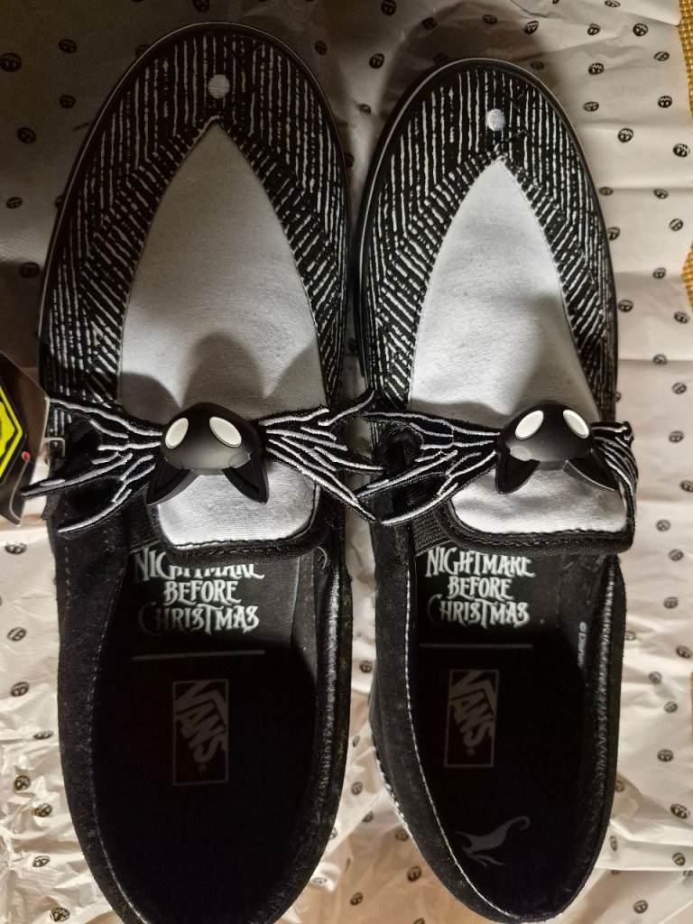 Van's slip on nightmare before Christmas shoes