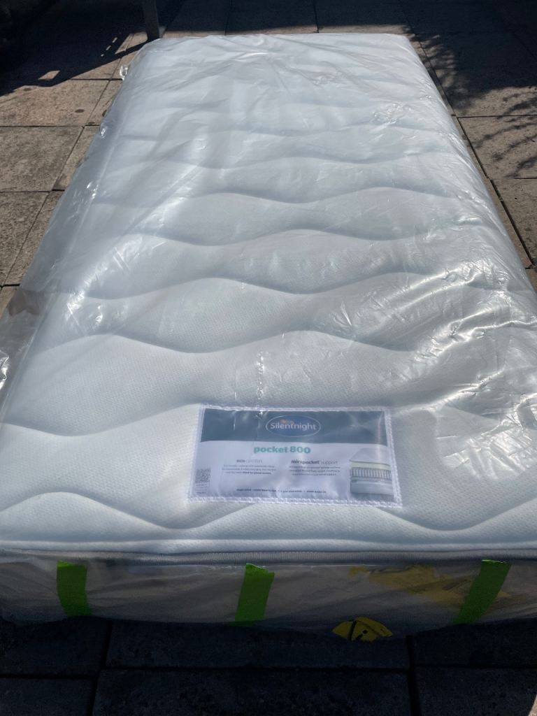 Silent Night Brand New 800 Pocket Eco Comfort Single Mattress 