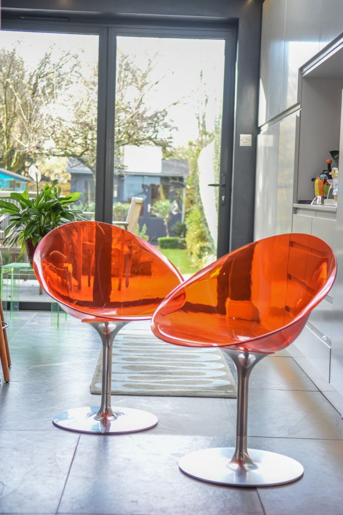 Pair Philippe Starck EroS Swivel Chairs by Kartell