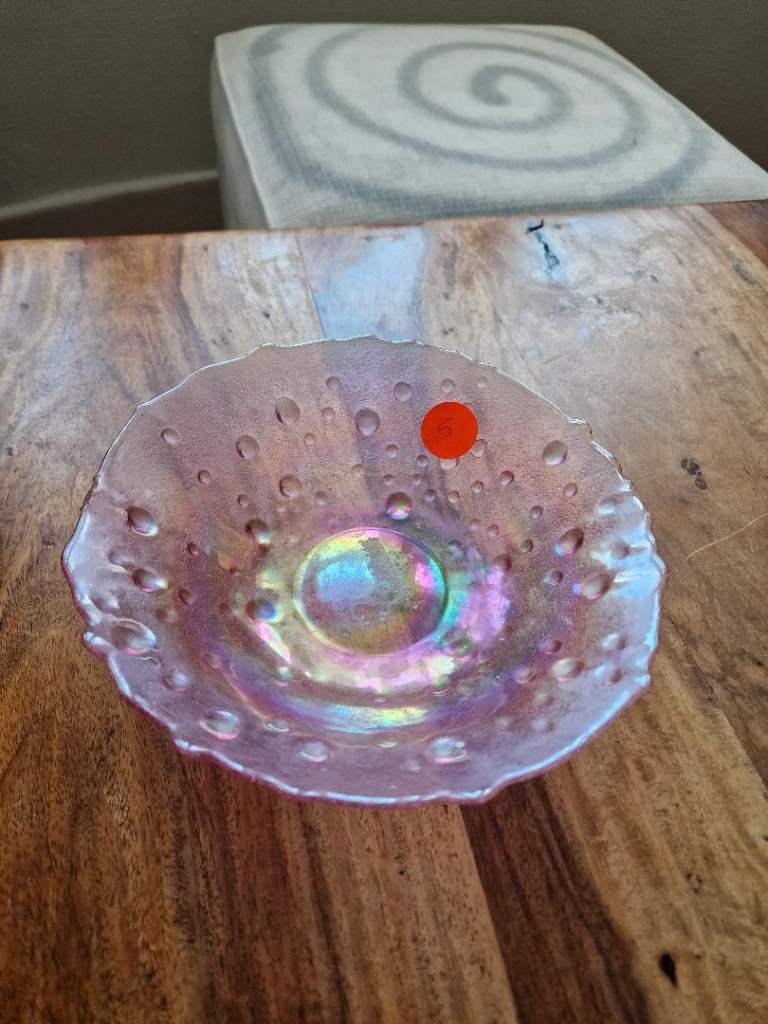 Iridescent Glass Bubble Bowl - As Good As New
