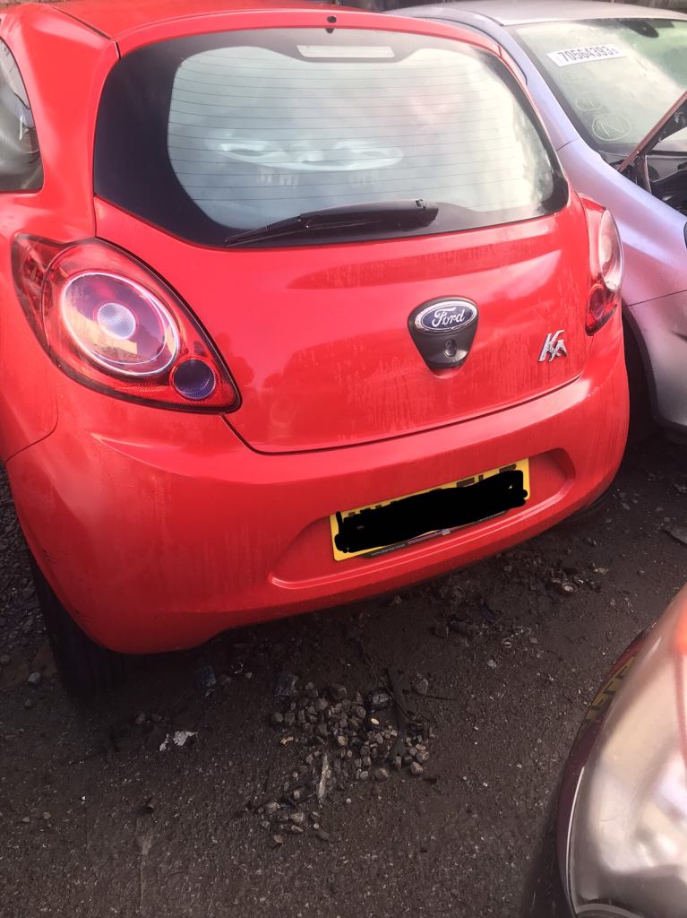 Ford. Ka. Red. Bootlid.   Tailgate.  2010 - 2012. 
