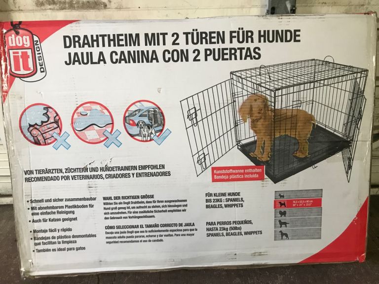 Dog crate medium size 
