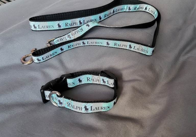 Ralph Lauren Dog Collar & Lead Set