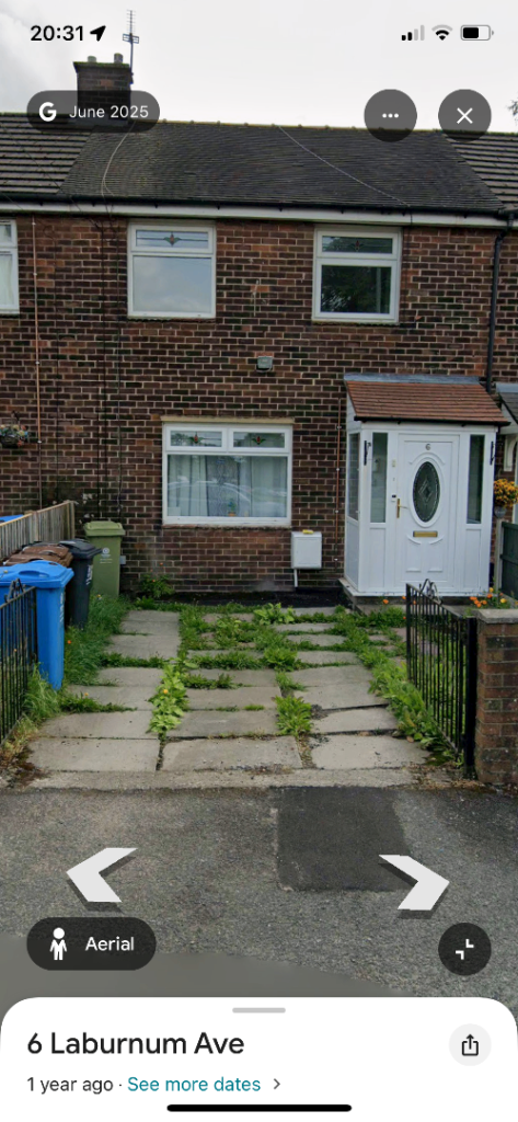 2 bedroom semi furnished house