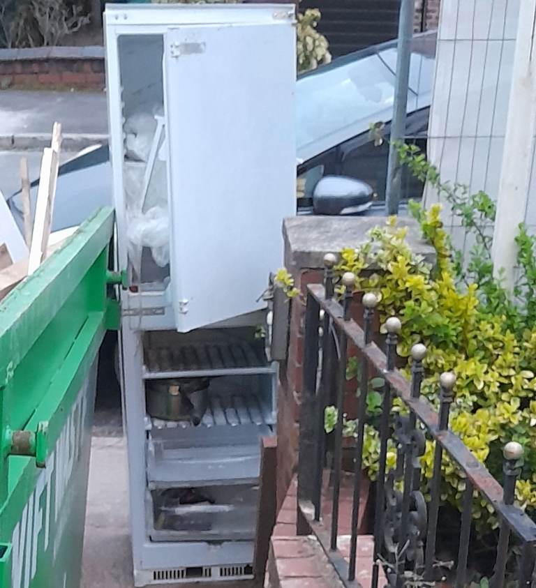 Scrap fridge/freezer, no freezer door. Collection from prestwich
