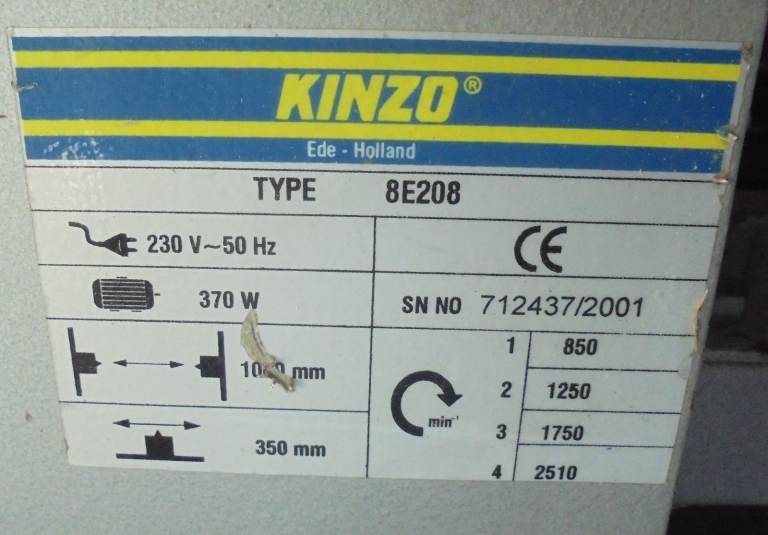 Kinzo Electric Wood Turning Lathe with Set of Chisels