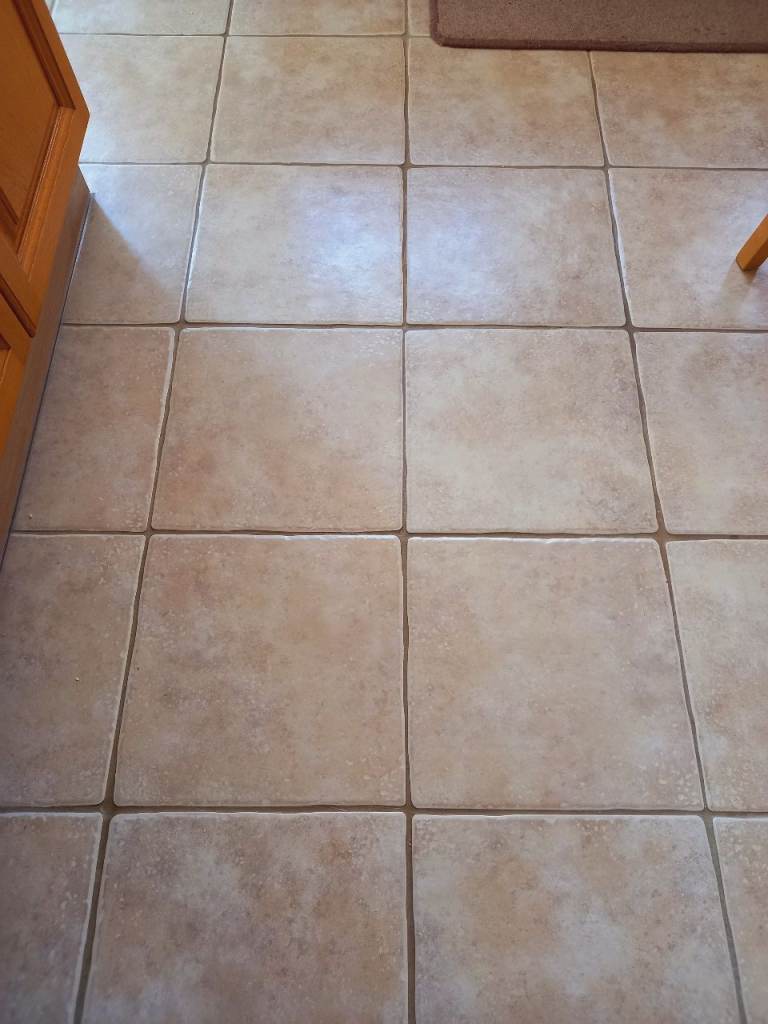 Light Beige Ceramic Floor Tiles – Good Condition