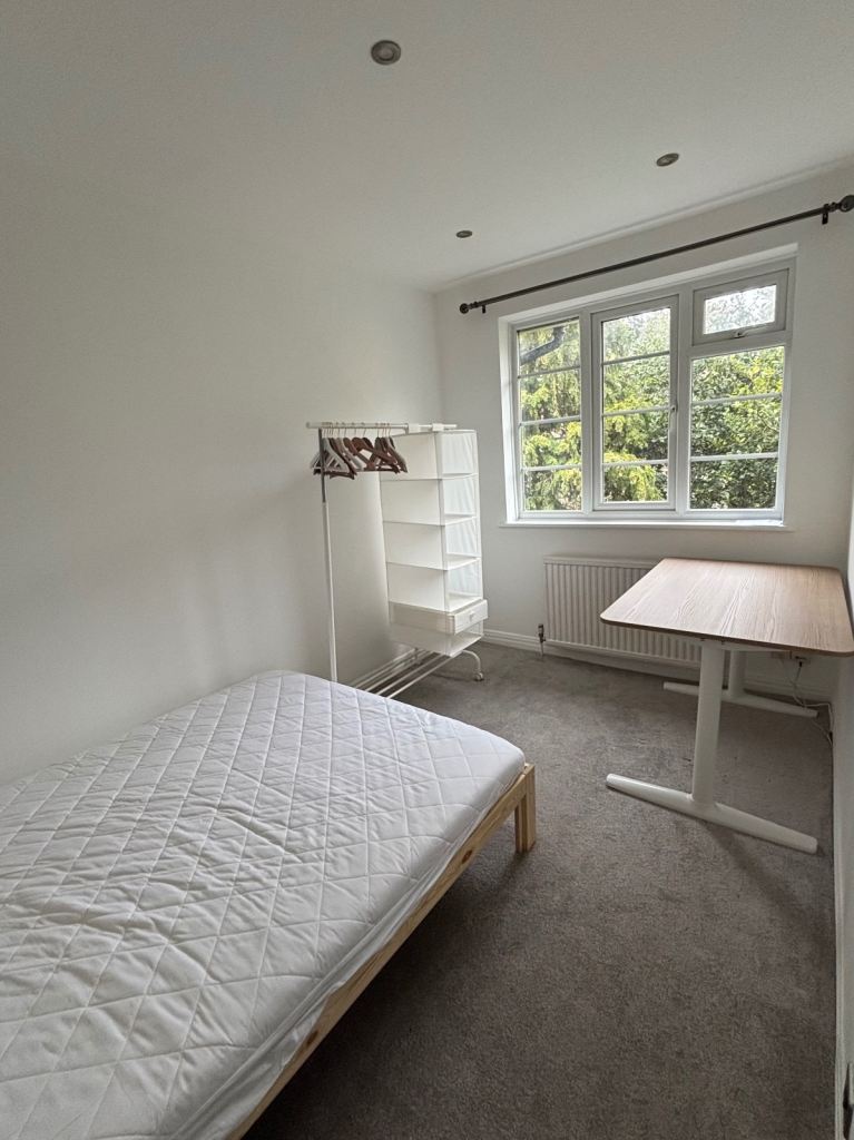 IKEA Bed Frame + Slouch Desk + Clothes Rack (Collection Only)