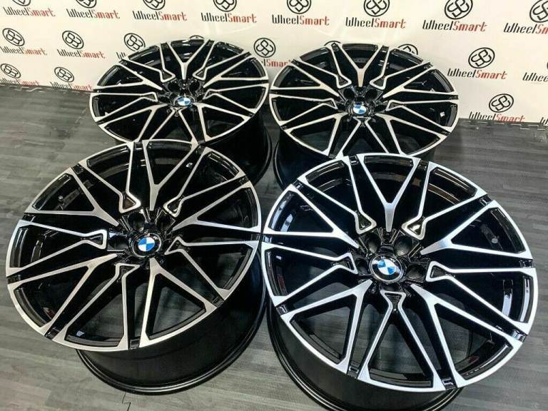 NEW 20" 21" 22" BMW X4M V2 STYLE ALLOY WHEELS - 5 x 112 - BLACK/DIAMOND CUT