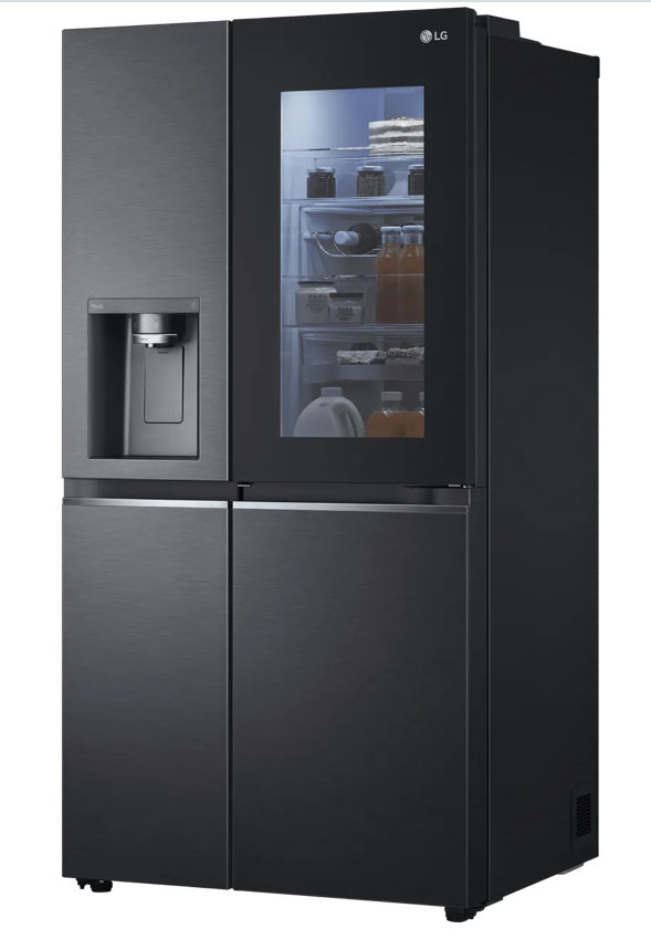 UK PALLET DELIVERY Black * NEW * InstaView Door in Door LG GSXV90MCAE American Fridge Freezer 635L