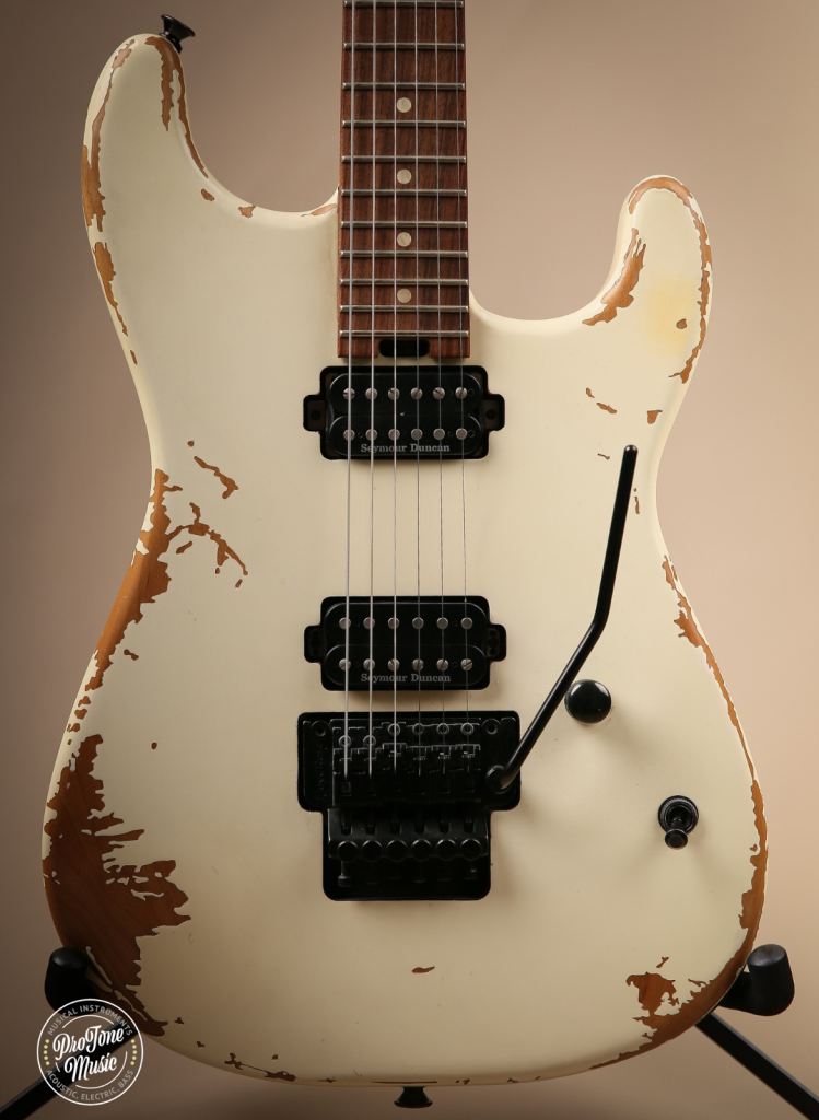 Charvel Pro Mod Relic San Dimas HH Floyd Weathered White