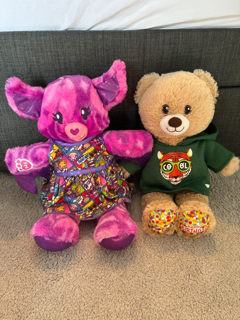 Build-A-Bear Workshop Stuffed Animals - Bat and Bear