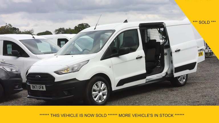 2021 Ford Transit Connect 230 LEADER L2 LWB 5 SEATER DOUBLE CAB COMBI CREW VAN ONLY 64.000 MILES ...