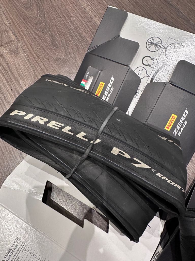 image for Brand new Pirelli P7 bike tyre pair - 700cc x 35mm