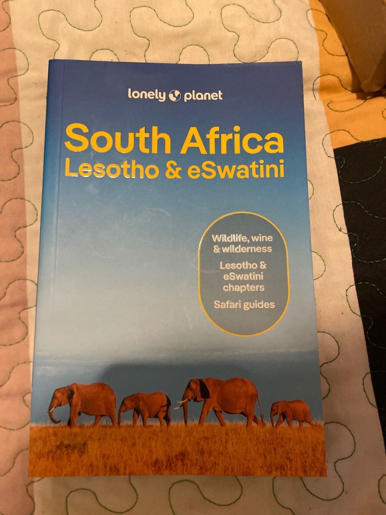 South Africa lonely planet guide book brand new 
