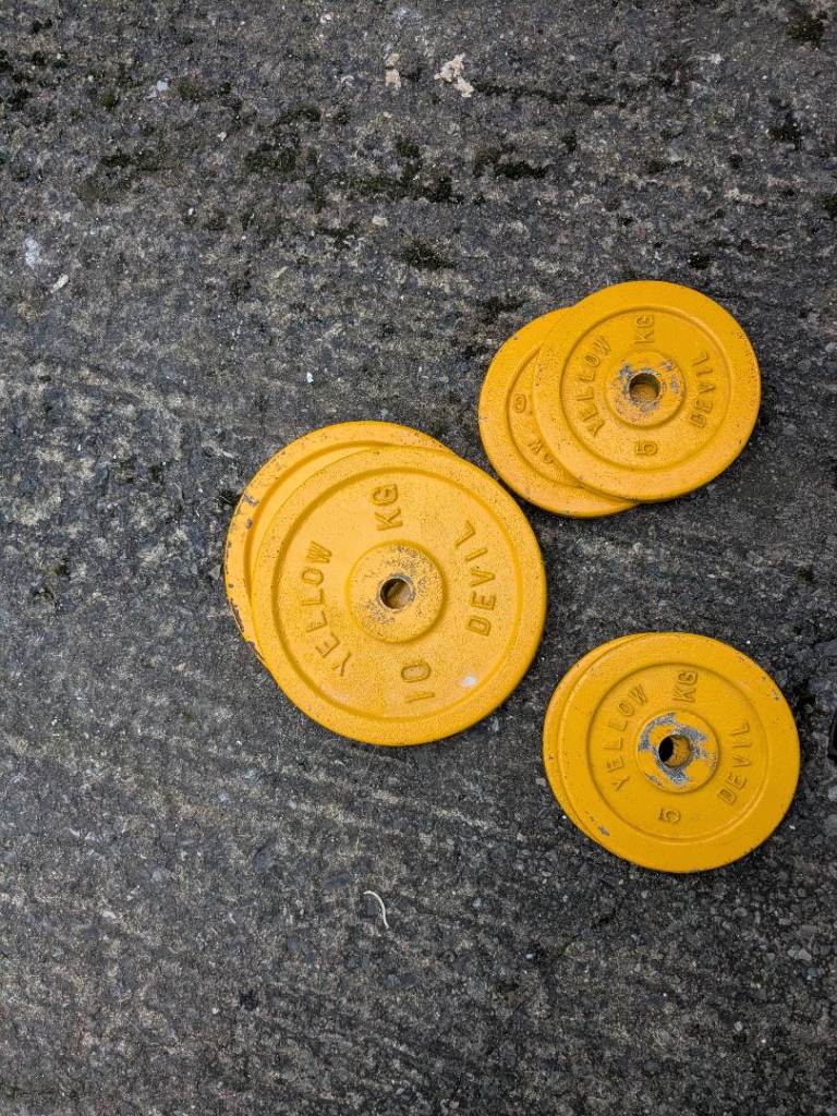 Yellow Devil 1 inch iron weights
