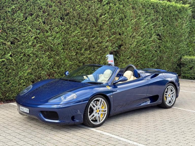 2002 [02] FERRARI 360 MODENA SPIDER 3.6 V8 PETROL F1 AUTO BLUE ULEZ 78K FSH