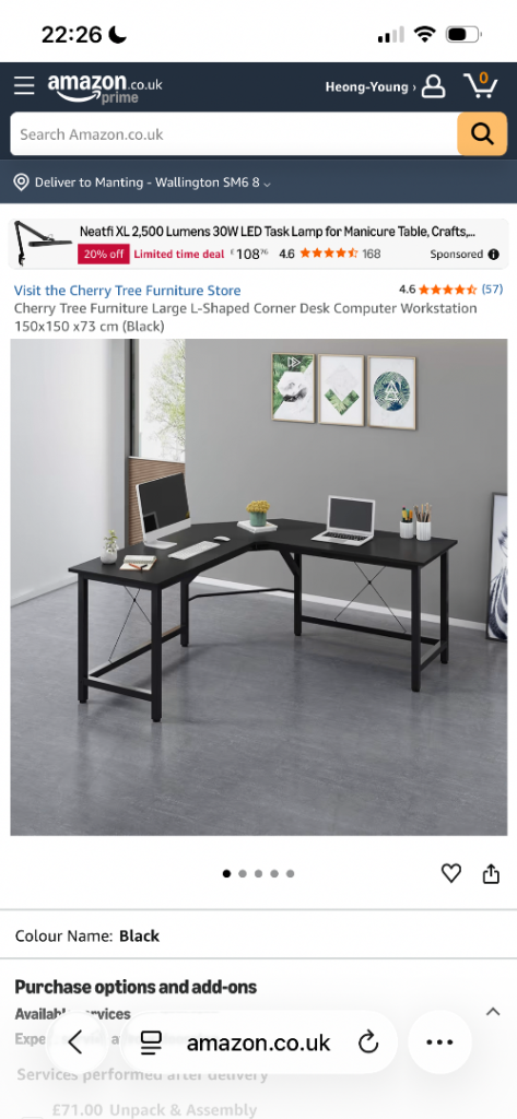 Corner desk 