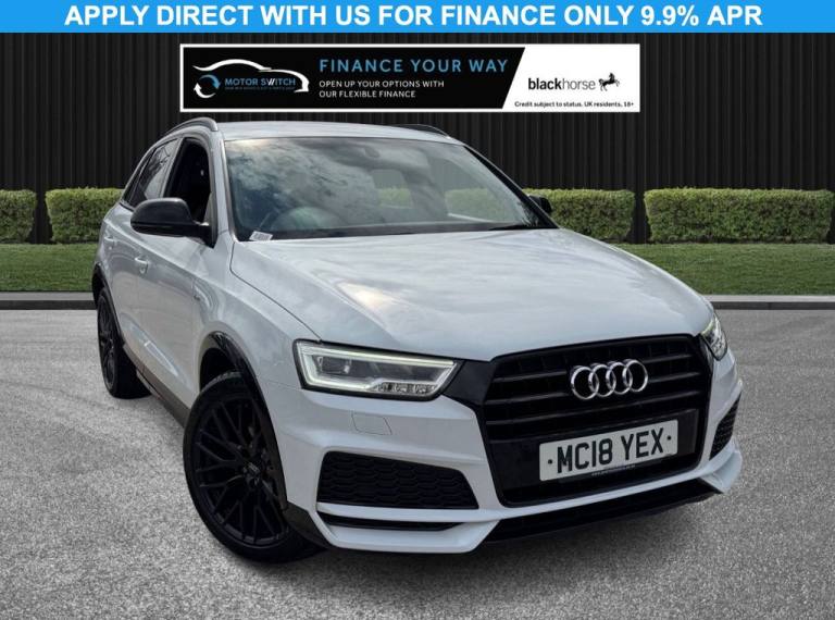 2018 18 AUDI Q3 1.4 TFSI COD BLACK EDITION SUV 5DR PETROL S TRONIC EURO 6 (S/S)