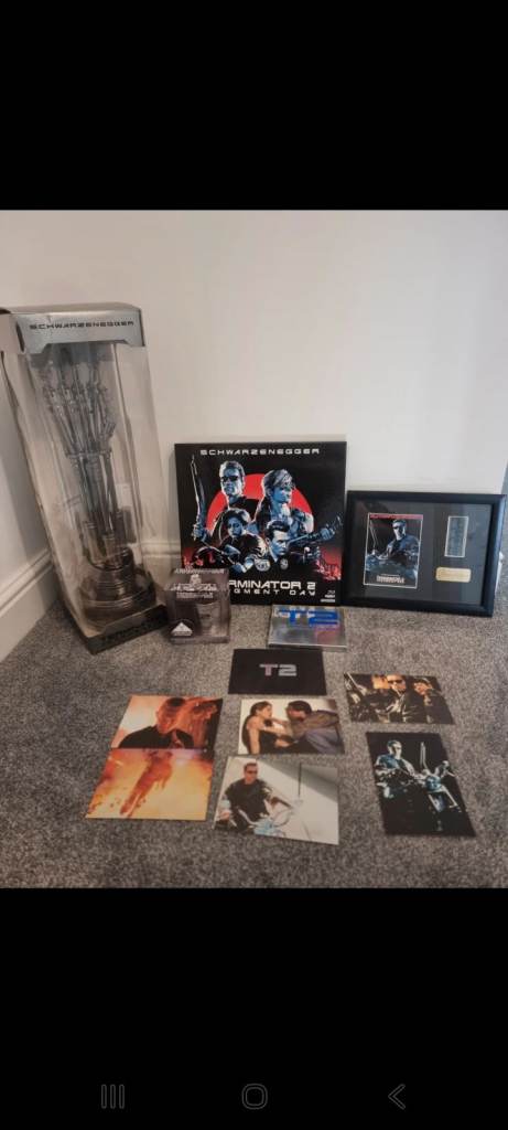 Terminator 2 end arm RARE ! w/ 4k , 3d  ,vinyl 3d 