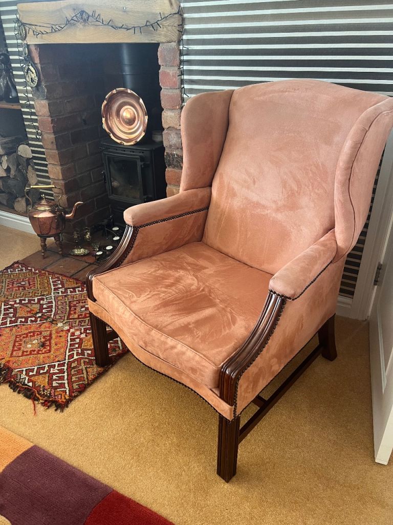 A pair of Liberty of London original Wingback Armchairs – excellent Condition