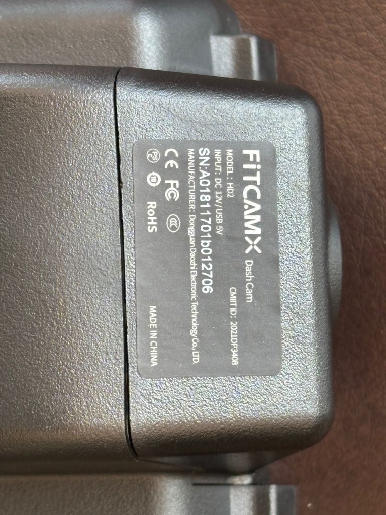 Cupra Born - FITCAMX HD2 Dash Cam – Fully Working – No Memory Card
