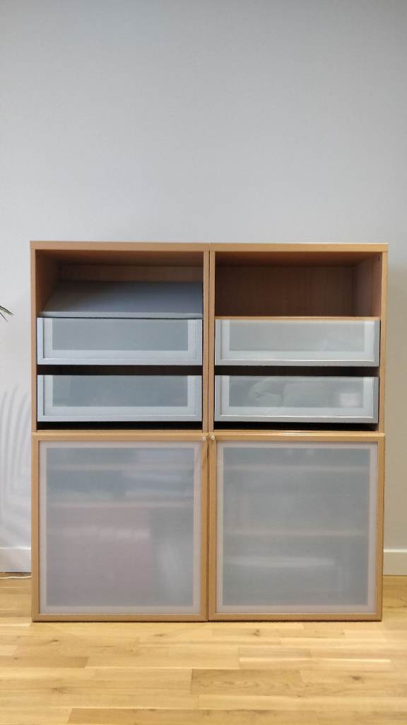 2 X Ikea Besta Side cabinets