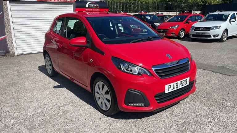2018 Peugeot 108 1.0 Active Euro 6 3dr HATCHBACK Petrol Manual