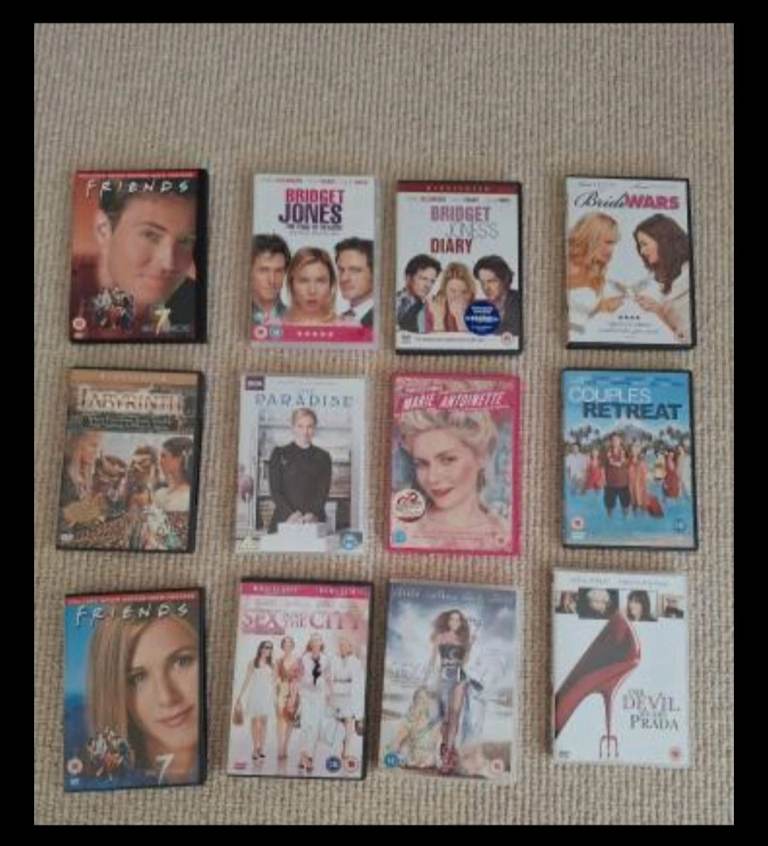 Bundle of 12 girls night DVD Films 