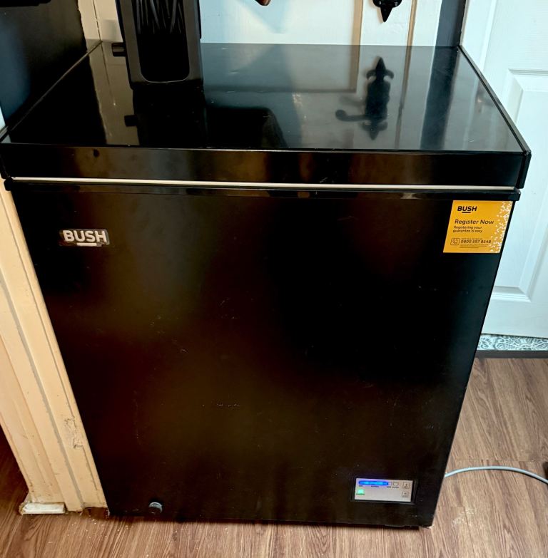 image for Small Chest Freezer Black Full Working Order 