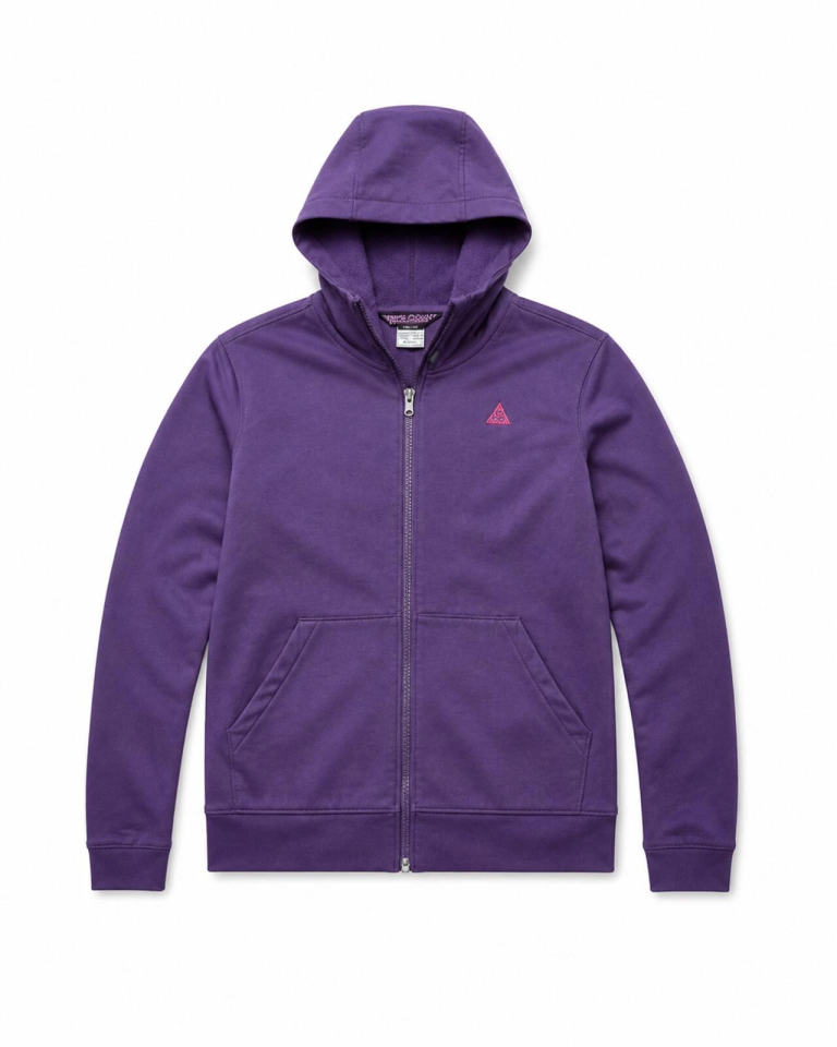 Nike ACG Hooded Jacket Womens UK 14 Purple Softshell Outdoor Hiking