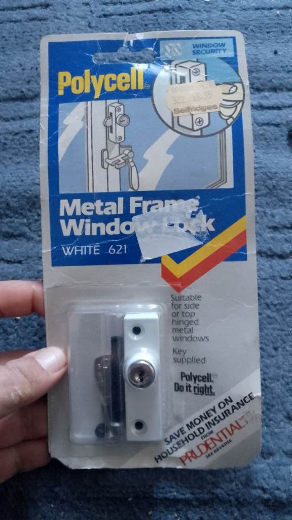 image for Vintage Polycell window lock never been opened 