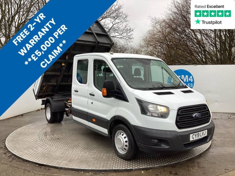2019 Ford Transit 350 EcoBlue Crewcab Tipper 9ft 6 Euro 6 Tipper Diesel Manual