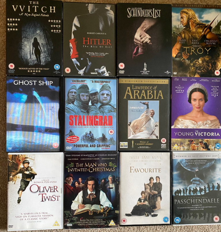 War, horror, and biographical films