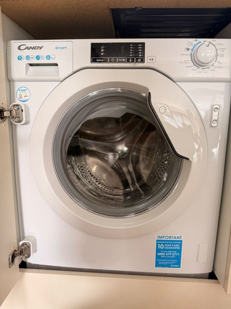 Built-in Candy 9kg Washing Machine – Fully Working