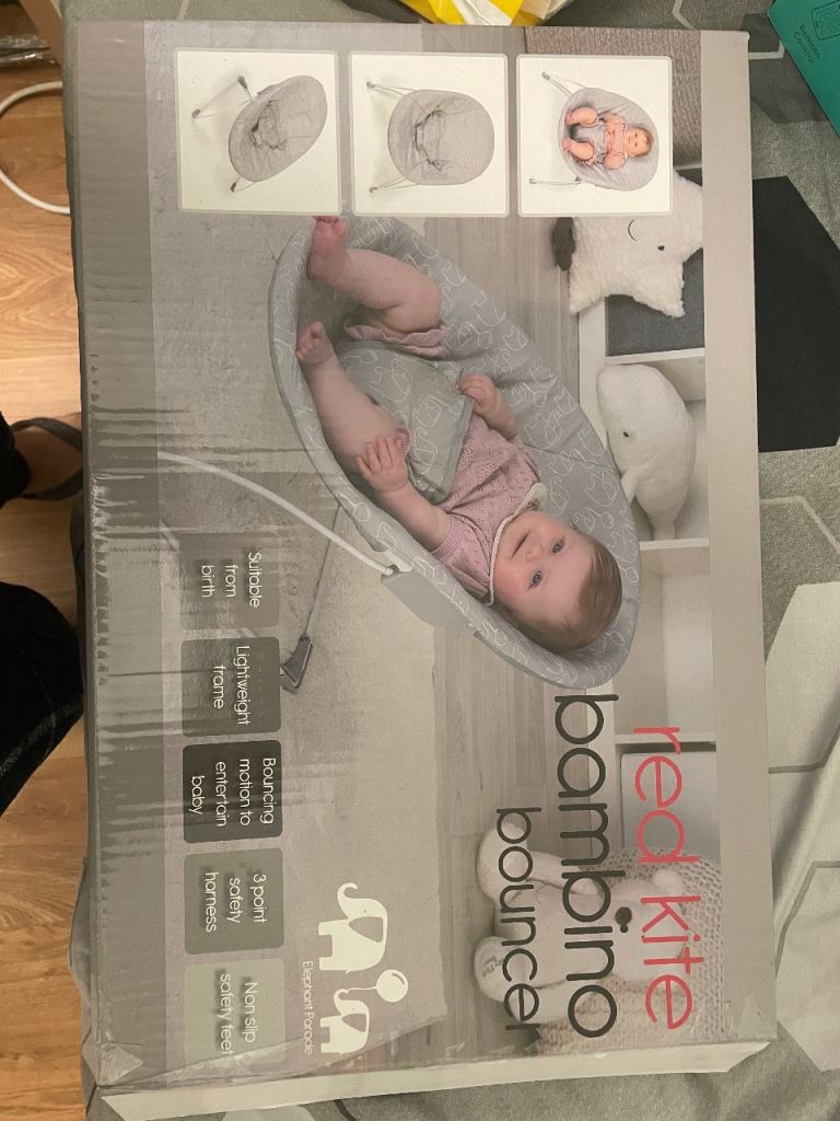 Baby bouncer and other items