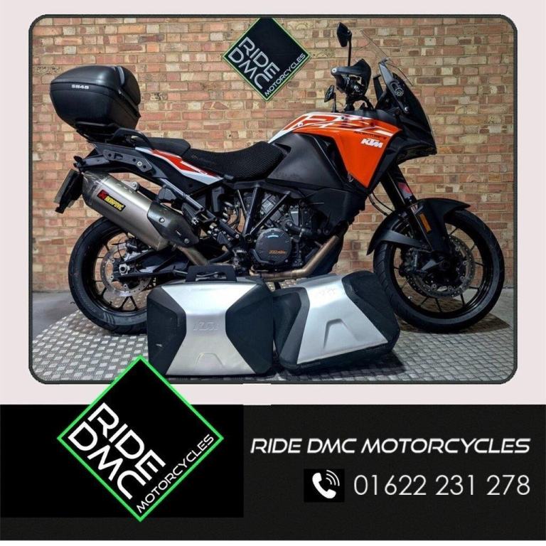 KTM 1290 SUPER ADVENTURE S AKRAPOVIC.  FULL LUGGAGE.  GOOD SERVICE HISTORY