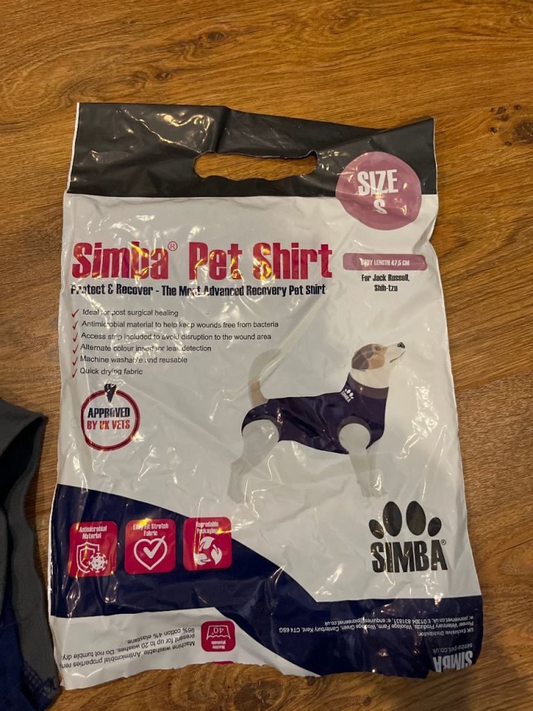 Small dog recovery suit