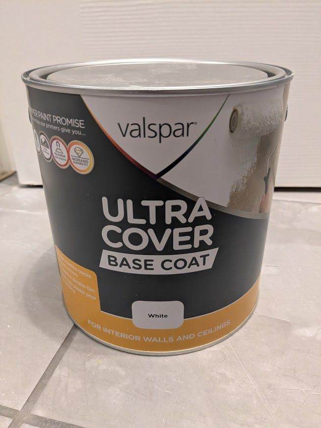 Valspar Ultra Cover Base Coat - White Interior Paint 2.5L