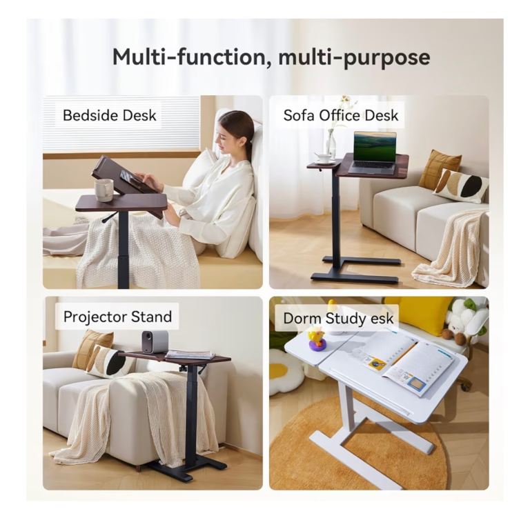 SIHOO D01 Overbed Table - Height & Tilt Adjustable