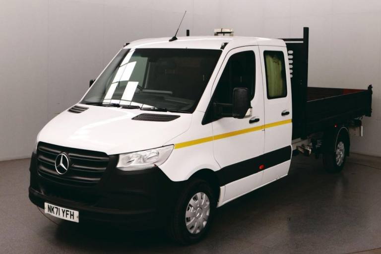 2021 Mercedes-Benz Sprinter 2.1 314 CDI Progressive RWD 145 BHP L3 LWB Double Cab Tipper Euro 6 U...